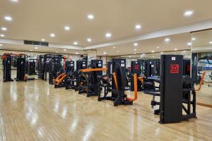 Fitness centrum a/nebo fitness zařízení v ubytování Osaek Greenyard Hotel