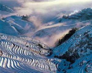 Longji Thousand Years Resort v zimě