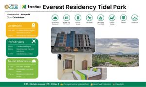 Fotografie z fotogalerie ubytování Treebo Everest Residency Tidel Park, 15 Mins From Coimbatore International Airport v destinaci Kójamputtúr