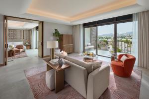 Posezení v ubytování Mandarin Oriental, Muscat