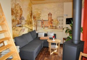 Et opholdsområde på Ferienhaus Cottbus + 1 billede