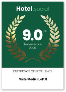 Certifikát, ocenenie alebo iný dokument vystavený v ubytovaní Italian Experience-Suite Medici