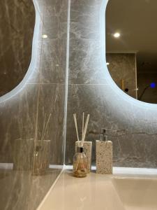 Vannituba majutusasutuses Spacious and modern loft with Balneo space