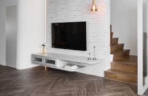 TV o dispositivi per l'intrattenimento presso 眺浪島民宿
