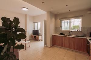 Et tv og/eller underholdning på Cozy Living Apartments Chania close to the beach