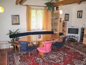 TV a/nebo společenská místnost v ubytování Villa Petříkov by Interhome