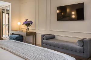 Posteľ alebo postele v izbe v ubytovaní Thalassa Boutique Hotel - Adults Only