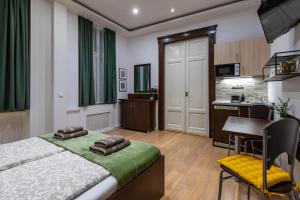 Køkken eller tekøkken på Budapest Holidays Apartments