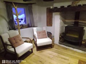 Część wypoczynkowa w obiekcie Mon Roc - Maison de montagne atypique avec vue