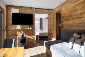Postel nebo postele na pokoji v ubytování Chalet-Suite Panorama