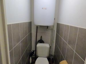 a small bathroom with a toilet and a water tank at Studio 4 pers, centre station, proche pistes, balcon, ascenseur - FR-1-516-151 in Les Deux Alpes