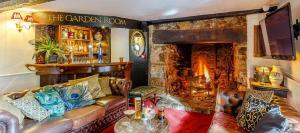 Χώρος καθιστικού στο Apartment at The Old Rydon Inn