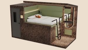 Letto o letti in una camera di Pods by The Usual Rotterdam