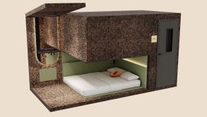 Letto o letti in una camera di Pods by The Usual Rotterdam