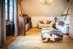 Posezení v ubytování Apartmán Delux - Pihel
