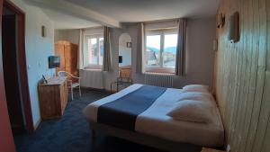 TV a/nebo společenská místnost v ubytování Hotel De La Route Verte