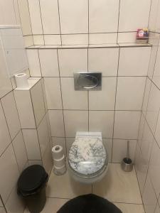 Koupelna v ubytování Apartmán Orlické hory