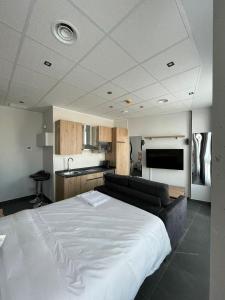 Kuchyň nebo kuchyňský kout v ubytování Apartamentos - Mirasur
