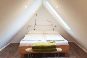 Postel nebo postele na pokoji v ubytování Ferienhaus Pfaffe