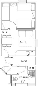 Půdorys ubytování Penzion apartmány Aninka