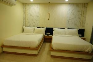 MOUNT VIEW HOTEL客房内的一张或多张床位