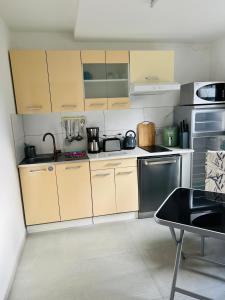 Kuchyň nebo kuchyňský kout v ubytování Birgeler Home