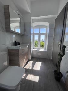 Koupelna v ubytování Ikigai Syros