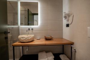 Koupelna v ubytování Kamara Rooms