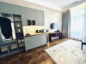 Kuchyňa alebo kuchynka v ubytovaní Alfons Boutique Hotel