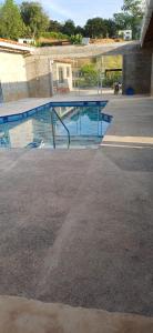 a swimming pool in the middle of a building at Mariposa 1 in Sopetran +4 photos