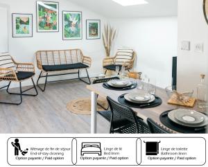 Posedenie v ubytovaní Saint-Gilles-Croix-de-Vie, Charmant appartement 4pers 'O MERCADO'
