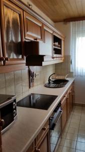 Kuchyň nebo kuchyňský kout v ubytování Apartment Agapanthus
