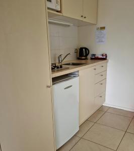 Kuchyň nebo kuchyňský kout v ubytování Methven Motel & Apartments