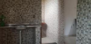 a bathroom with a sink and a shower at Aconchego de Matias in Matias Barbosa