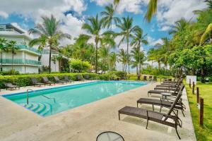 Πισίνα στο ή κοντά στο Oceanfront Apt W- Private Beach - Las Terrenas