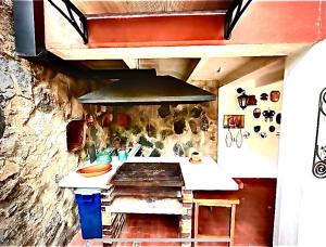 Nhà bếp/bếp nhỏ tại Pool Suite Finca El Remanso La Vega