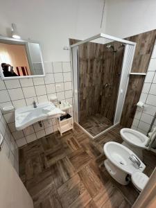 Koupelna v ubytování Cozzo Spadaro B&B