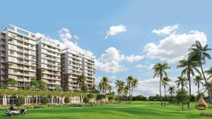 a rendering of a building with palm trees at The Enclave in Polgasowita
