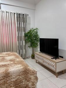 TV i/ili multimedijalni sistem u objektu Pebbles Nest