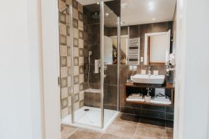 Koupelna v ubytování Hotel Château Gbeľany