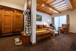 A seating area at Boutique Hotel Vila Lieska