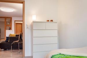 Postel nebo postele na pokoji v ubytování Ferienwohnung Weinberg