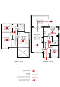 Půdorys ubytování Surrey - Private House with Garden & Parking 12