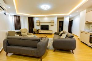 Istumisnurk majutusasutuses Cascadia Apartments Kigali