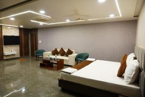 MOUNT VIEW HOTEL客房内的一张或多张床位