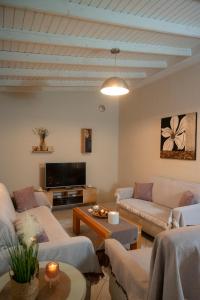 Χώρος καθιστικού στο Green Yard House