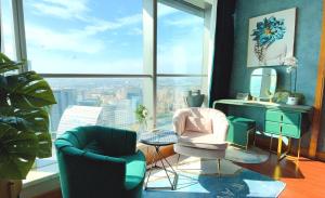 Posezení v ubytování 柃居 B&B - Suzhou Center Apartment