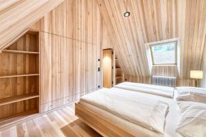 Letto o letti in una camera di Propstei Sankt Gerold