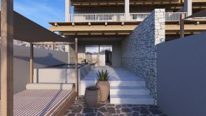 A balcony or terrace at Paralos Irini Mare
