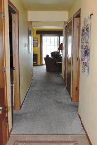 an office hallway with a hallway leading into a room at 2 Bedroom Accessible condo, #114 Wild Eagle Lodge in Eagle River